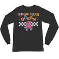 Retro Library Book Fair Queen School Reading Girls Women's Unisex Long Sleeve T-Shirt
