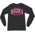 Retro Pink Coquette Bow Valentine Book Lover Varsity Unisex Long Sleeve T-Shirt Retro Pink Coquette Bow Valentine Book Lover Varsity Unisex Long Sleeve T-Shirt