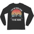 Retro I Put My Book Down To Be Here For Book Lover Unisex Long Sleeve T-Shirt