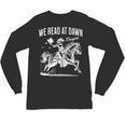 Retro We Read At Dawn Cowgirl Western Librarian Book Lover Unisex Long Sleeve T-Shirt Retro We Read At Dawn Cowgirl Western Librarian Book Lover Unisex Long Sleeve T-Shirt