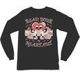 Retro Read Your Heart Out Valentine’s Day Teacher Book Lover Unisex Long Sleeve T-Shirt