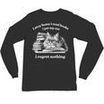 Retro I Stay Home I Read Books I Pet My Cat I Regret Nothing Unisex Long Sleeve T-Shirt