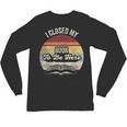 Retro Vintage I Closed My Book To Be Here Reading Teacher Unisex Long Sleeve T-Shirt
