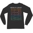 Return To Library Card Book Due Date Bookish Reading Unisex Long Sleeve T-Shirt