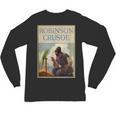 Robinson Crusoe Book Cover 1920 Unisex Long Sleeve T-Shirt Robinson Crusoe Book Cover 1920 Unisex Long Sleeve T-Shirt