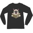 Siamese Cat Reading Book How To Train Your Human Humorous Unisex Long Sleeve T-Shirt