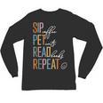 Sip Coffee Pet Cats Read Books Repeat Book Cat Lover Unisex Long Sleeve T-Shirt Sip Coffee Pet Cats Read Books Repeat Book Cat Lover Unisex Long Sleeve T-Shirt