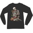 Skeleton Reading Book Halloween Bookworm Bibliophile Reader Unisex Long Sleeve T-Shirt Skeleton Reading Book Halloween Bookworm Bibliophile Reader Unisex Long Sleeve T-Shirt