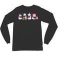 Snowman Reading Books Teacher Librarian Bookworm Christmas Unisex Long Sleeve T-Shirt