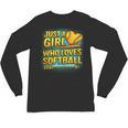 Softball Just A Girl Comic Book Style Graphic For Teens Unisex Long Sleeve T-Shirt Softball Just A Girl Comic Book Style Graphic For Teens Unisex Long Sleeve T-Shirt