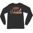 Spanish Reading Book Lover Teacher Maestra Leer Es Poder For Men Women Unisex Long Sleeve T-Shirt
