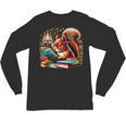 Squirrel Reading a Book Lover Bookworm Unisex Long Sleeve T-Shirt