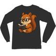 Squirrel Reading Book Lover Unisex Long Sleeve T-Shirt