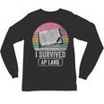 I Survived AP Lang Retro Book Graphic Unisex Long Sleeve T-Shirt I Survived AP Lang Retro Book Graphic Unisex Long Sleeve T-Shirt