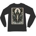 Tarot Cards Guide Book Esoteric Mysticism Clothing Tarot Card Justice Unisex Long Sleeve T-Shirt