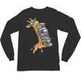 Teacher Shirt Giraffe Holding Books Bookworm Librarian Unisex Long Sleeve T-Shirt Teacher Shirt Giraffe Holding Books Bookworm Librarian Unisex Long Sleeve T-Shirt