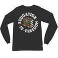 History Education Is Freedom Books Teach Black History Unisex Long Sleeve T-Shirt History Education Is Freedom Books Teach Black History Unisex Long Sleeve T-Shirt