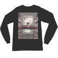 Totally Weird Tees Cat Library Book Reading Literary Unisex Long Sleeve T-Shirt Totally Weird Tees Cat Library Book Reading Literary Unisex Long Sleeve T-Shirt