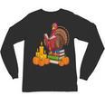 Turkey Reading Books Fall Thanksgiving Teacher Book Unisex Long Sleeve T-Shirt Turkey Reading Books Fall Thanksgiving Teacher Book Unisex Long Sleeve T-Shirt