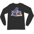 Turtle Wearing Sunglasses Reading A Book On The Beach Summer Unisex Long Sleeve T-Shirt