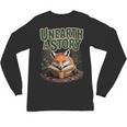 Unearth A Story Fox Reads a Book Unisex Long Sleeve T-Shirt