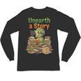 Unearth a Story Triceratops Dinosaur Reading Books Cute Dino Unisex Long Sleeve T-Shirt