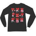 Valentines Day Librarian Heart Reading Book Women Men Kids Unisex Long Sleeve T-Shirt