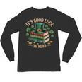 Vintage It's Good Luck To Read St Patrick's Day Book Lucky Unisex Long Sleeve T-Shirt Vintage It's Good Luck To Read St Patrick's Day Book Lucky Unisex Long Sleeve T-Shirt