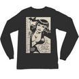 Vintage Vampire Bat Vampire Pin Up Girl Horror Comic Book Unisex Long Sleeve T-Shirt Vintage Vampire Bat Vampire Pin Up Girl Horror Comic Book Unisex Long Sleeve T-Shirt