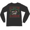 All I Want For Christmas Is A Dragon & Books Ugly Sweater Unisex Long Sleeve T-Shirt All I Want For Christmas Is A Dragon & Books Ugly Sweater Unisex Long Sleeve T-Shirt