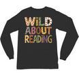 Wild About Reading Book Animal Children's Book Lover Teacher Unisex Long Sleeve T-Shirt