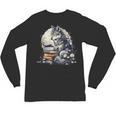 Wolf Reading Book Librarian Library Wolves Unisex Long Sleeve T-Shirt