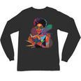 Woman Reading Book Lover Geometric Girl Afro History Unisex Long Sleeve T-Shirt Woman Reading Book Lover Geometric Girl Afro History Unisex Long Sleeve T-Shirt