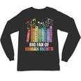 Women Floral Book Big Fan Of Human Rights Liberal Protest Unisex Long Sleeve T-Shirt