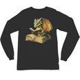 Women's Dragon Bookworm Reading Book Graphic Unisex Long Sleeve T-Shirt Women's Dragon Bookworm Reading Book Graphic Unisex Long Sleeve T-Shirt