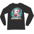 Women's Readsolotl Kawaii Axolotl Reading Book Lover Unisex Long Sleeve T-Shirt Women's Readsolotl Kawaii Axolotl Reading Book Lover Unisex Long Sleeve T-Shirt