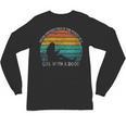Women's Never Underestimate The Power Of A Girl With Book Reading Unisex Long Sleeve T-Shirt