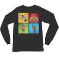 Wrestling Comic Book Wrestler Mexican Lucha Libre Mask Unisex Long Sleeve T-Shirt