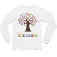 100 Days In The Books Reading Teacher 100th Day Of School Premium Tri-Blend Unisex Long Sleeve T-Shirt