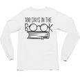 100 Days Of SCHOOKBook Nerd Book Lover Reading Librarian Boo Unisex Long Sleeve T-Shirt