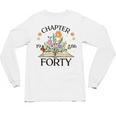 1986 Chapter Forty 40th Birthday Wildflower Book Unisex Long Sleeve T-Shirt 1986 Chapter Forty 40th Birthday Wildflower Book Unisex Long Sleeve T-Shirt