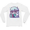 Adorable Book Lover Yeti With Reading Glasses Cute Unisex Long Sleeve T-Shirt Adorable Book Lover Yeti With Reading Glasses Cute Unisex Long Sleeve T-Shirt