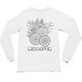 Adult Coloring Book Namaste Yoga Flowers Unisex Long Sleeve T-Shirt