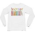Applied Behavior Analysis Book Wildflower ABA RBT Therapist Premium Tri-Blend Unisex Long Sleeve T-Shirt