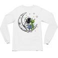 Astronaut Reading Book To Alien Moon Space Astronomy Unisex Long Sleeve T-Shirt Astronaut Reading Book To Alien Moon Space Astronomy Unisex Long Sleeve T-Shirt