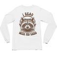 Audio Book Reader Book Lover Raccoon I Read With My Ears Unisex Long Sleeve T-Shirt