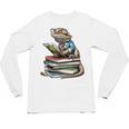 Bearded Dragon Reading Books Matching Bookworm Librarian Unisex Long Sleeve T-Shirt