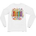 Boho Floral Book Big Fan Of Human Rights Liberal Protest Unisex Long Sleeve T-Shirt