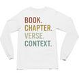 Book Chapter Verse Christian Bible Reformed Theology Unisex Long Sleeve T-Shirt Book Chapter Verse Christian Bible Reformed Theology Unisex Long Sleeve T-Shirt