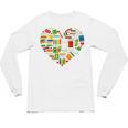 Book Lover Librarian Books Heart Valentine Unisex Long Sleeve T-Shirt